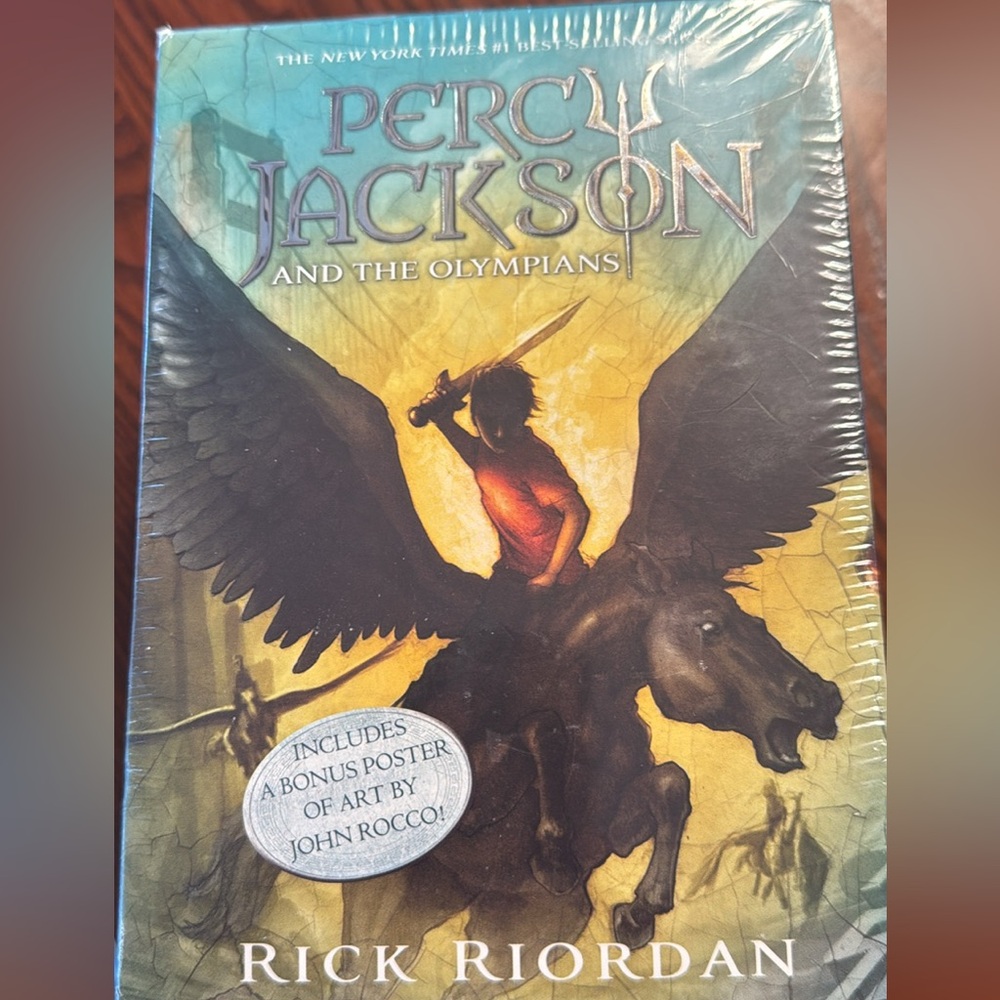 Disney Percy Jackson and the Olympians Book with Black and Gold Cover